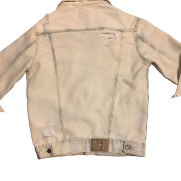 Ring of Fire Denim Oversized Distressed Jean jacket trucker - Picture 2 of 10